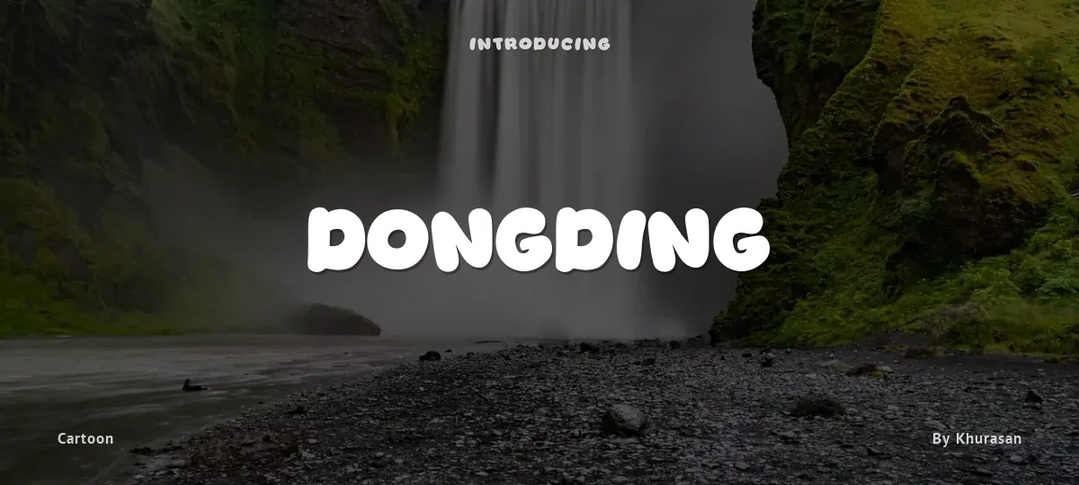 Dongding font preview