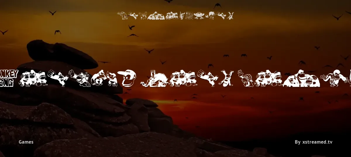 Donkey Kong World font preview