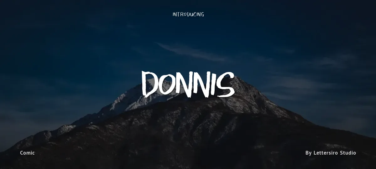 Donnis font preview