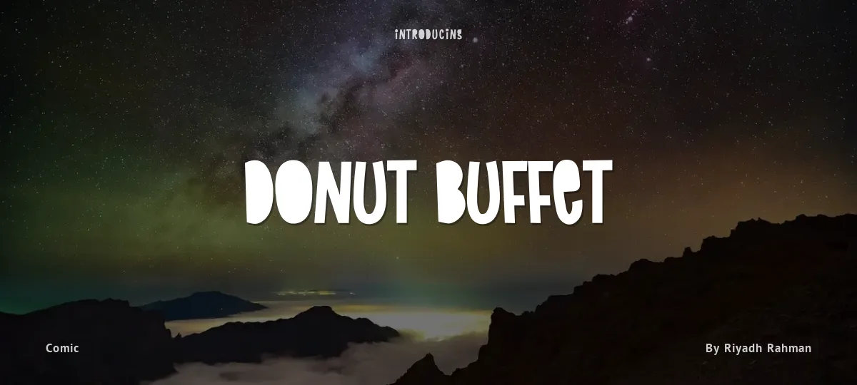 Donut Buffet font preview