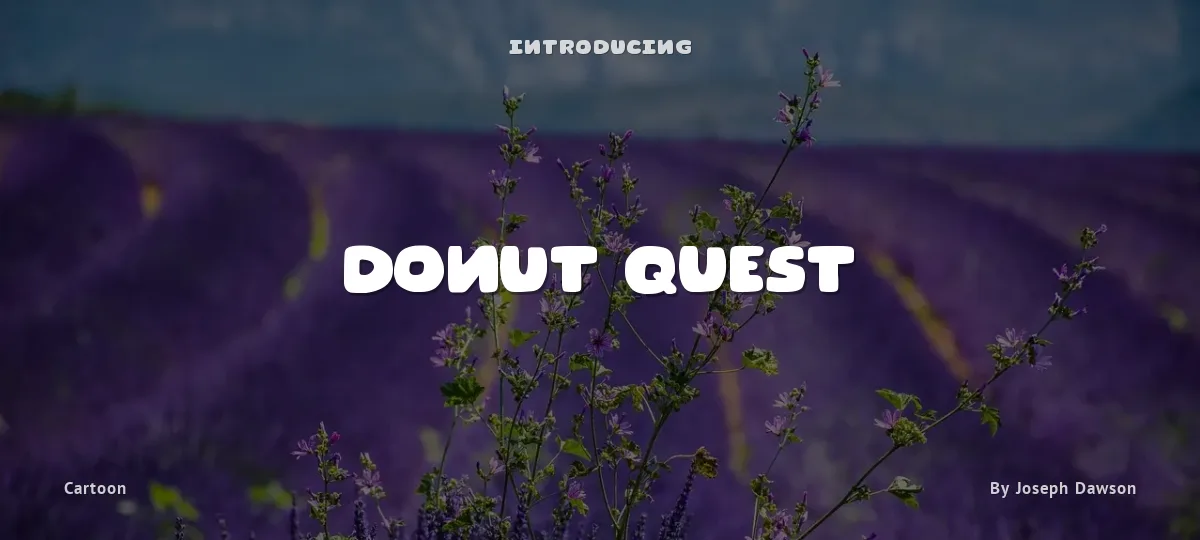 Donut Quest font preview