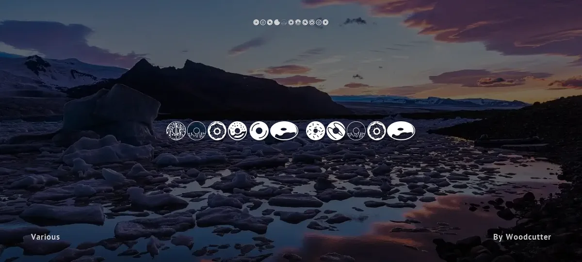 Donuts Icons font preview