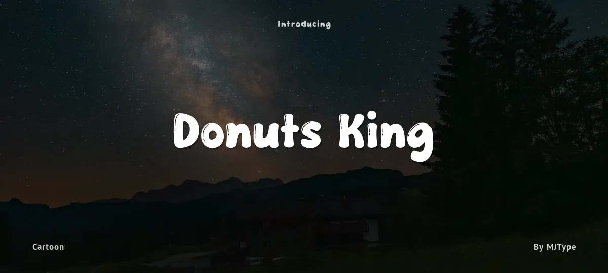 Donuts King font preview