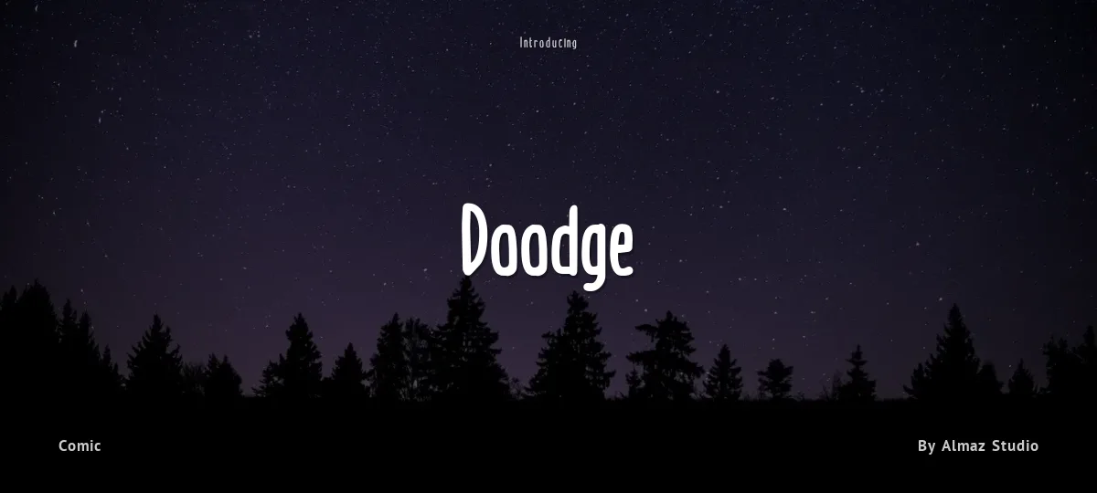 Doodge font preview