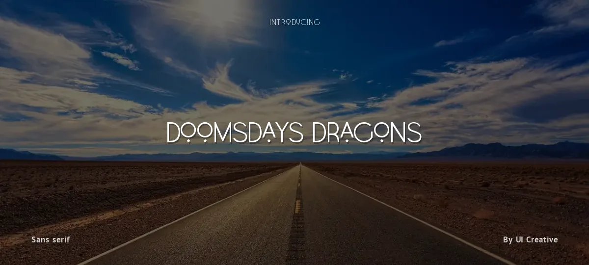 Doomsdays Dragons font preview