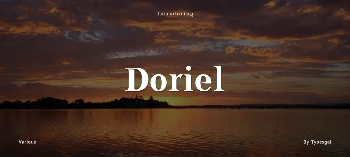 Doriel font preview