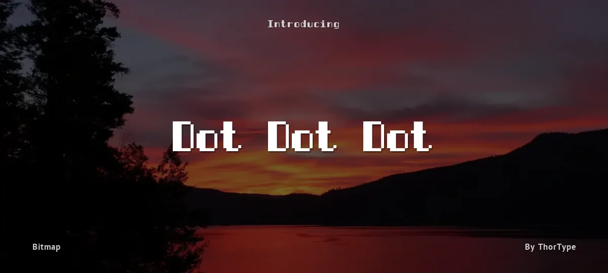 Dot Dot Dot font preview