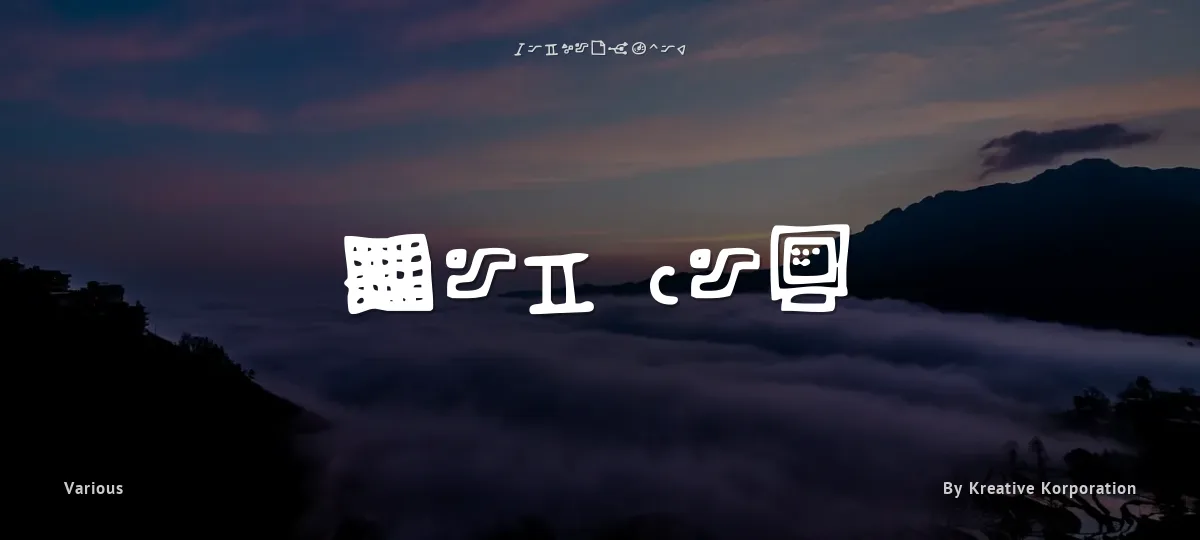 Dot Com font preview