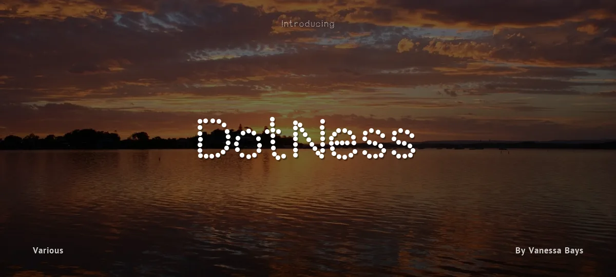 DotNess font preview