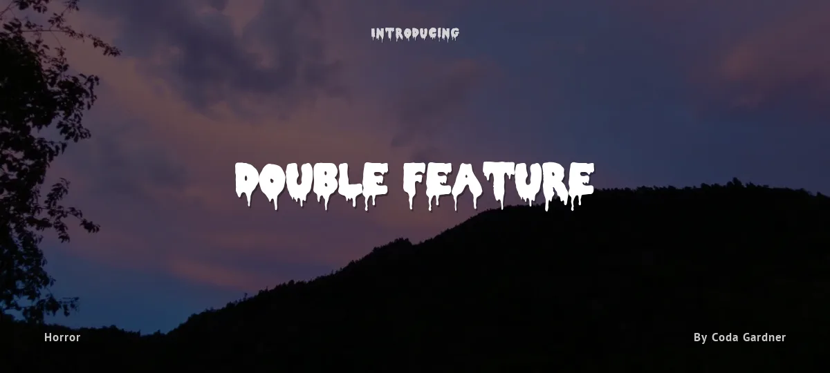 Double Feature font preview