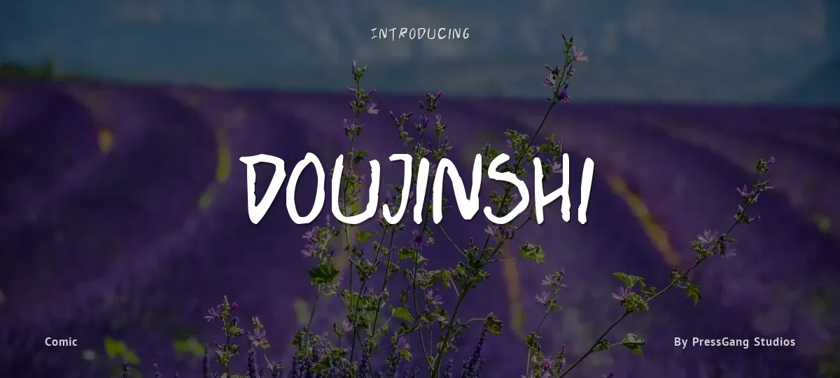 Doujinshi font preview