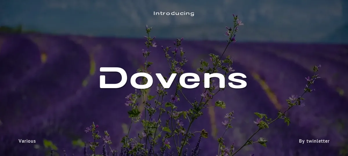 Dovens font preview