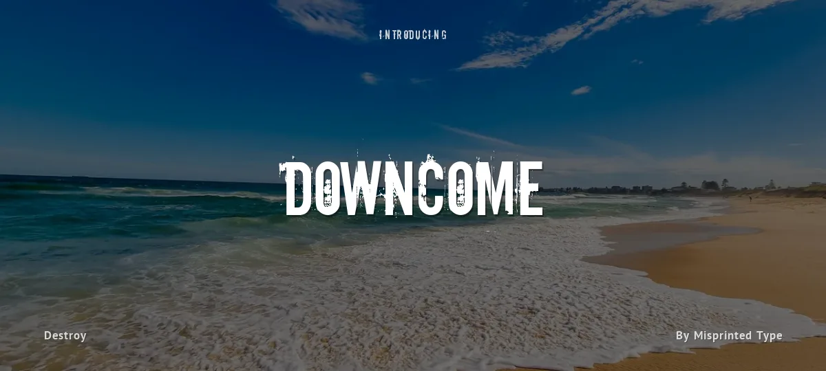 Downcome font preview