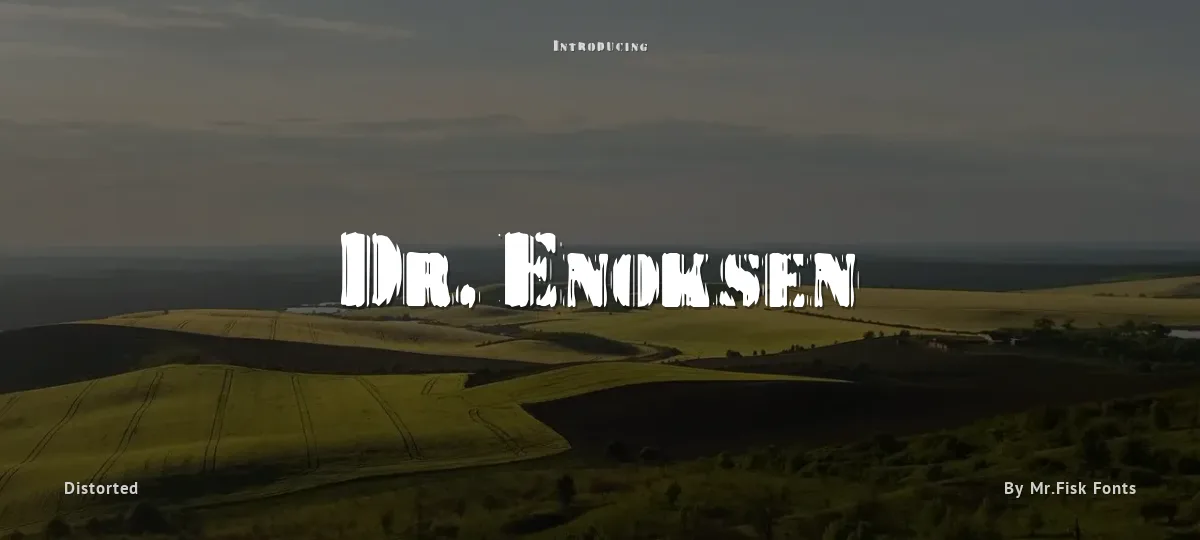 Dr. Enoksen font preview