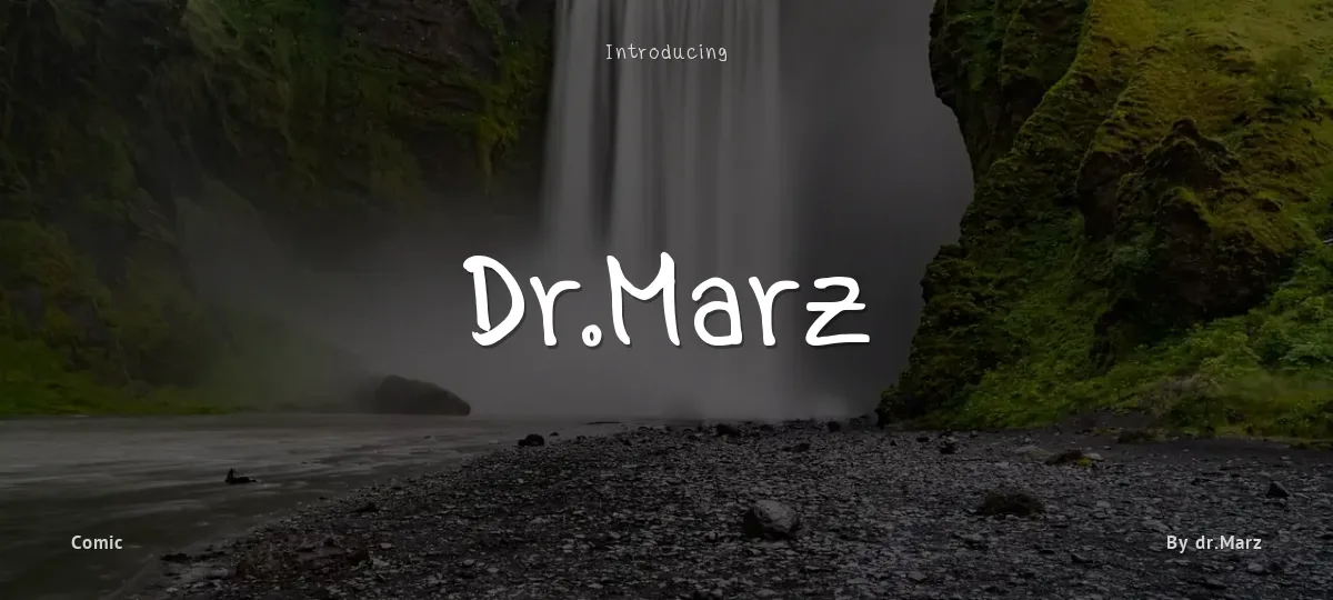 Dr.Marz font preview