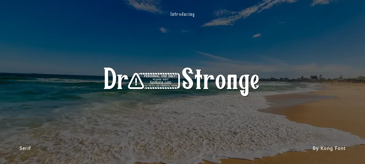 Dr.Stronge font preview