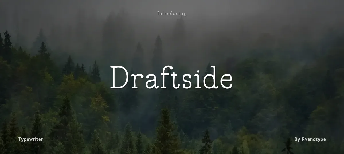 Draftside font preview