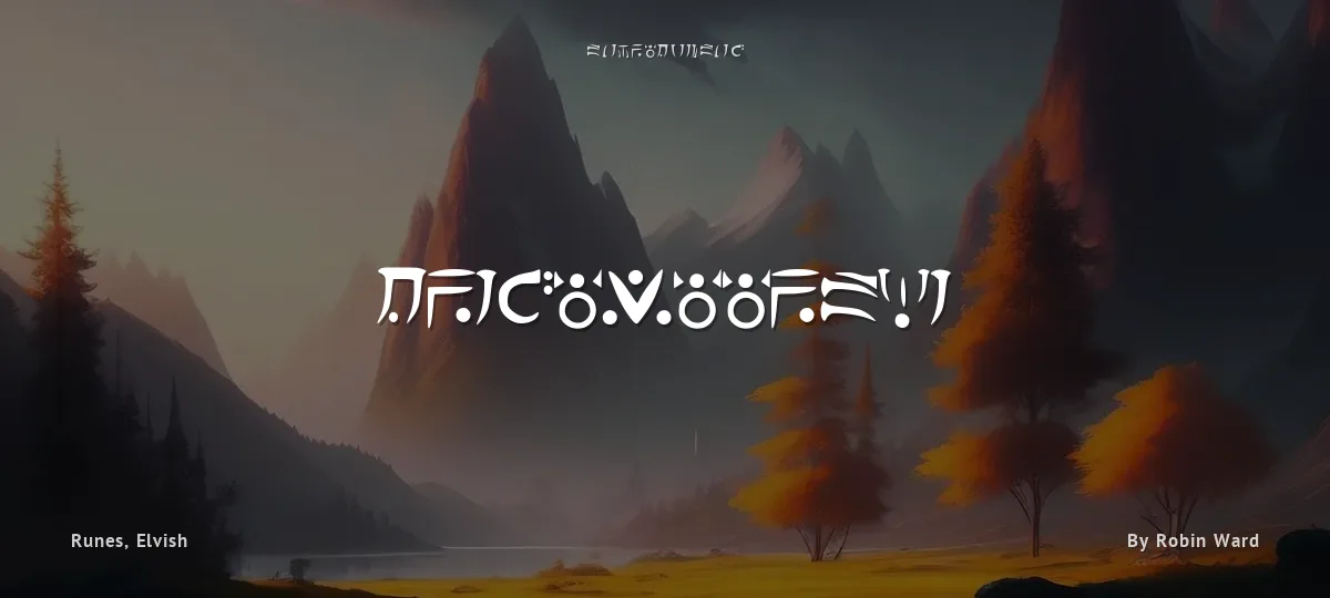 Dragomooriya font preview
