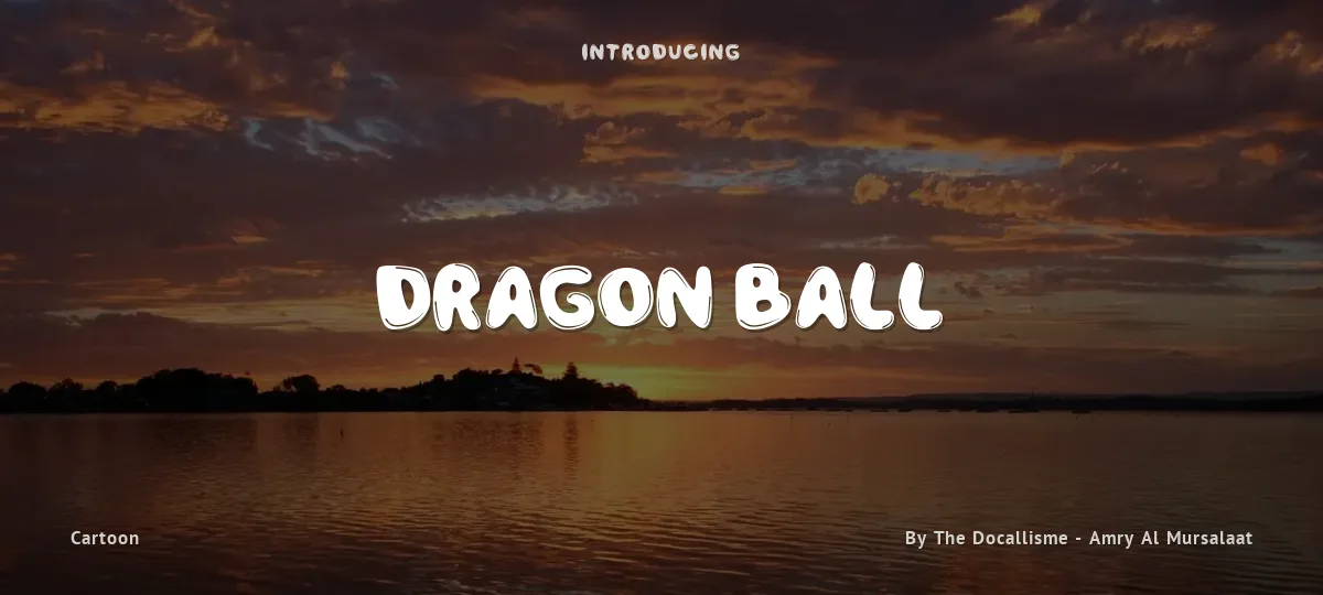 Dragon Ball font preview
