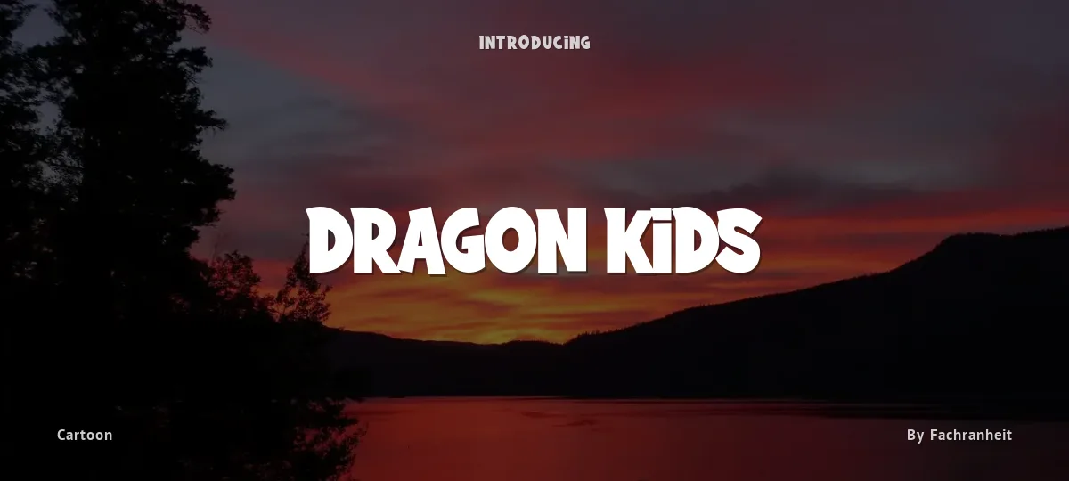 Dragon Kids font preview