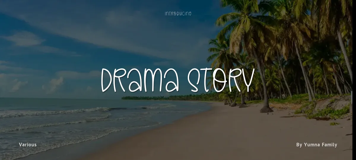 Drama Story font preview