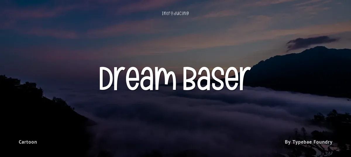 Dream Baser font preview
