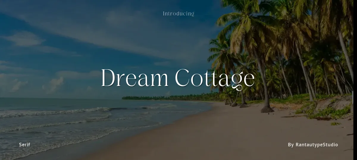 Dream Cottage font preview