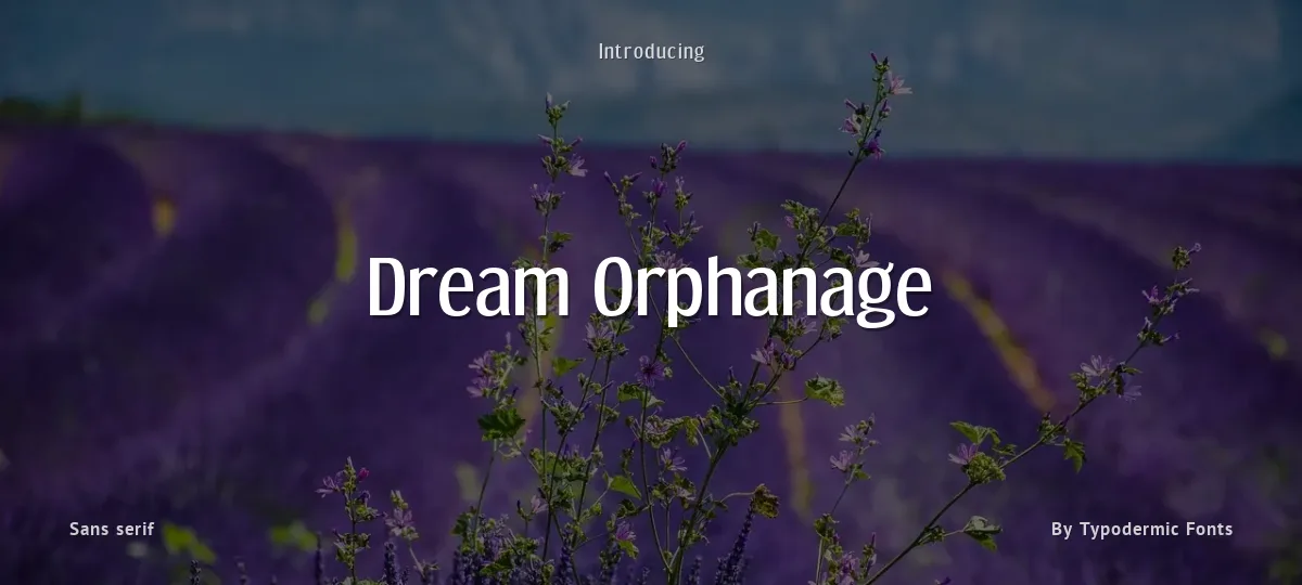 Dream Orphanage font preview