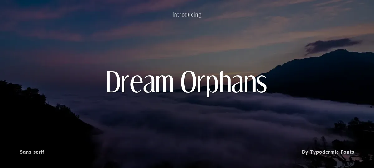 Dream Orphans font preview