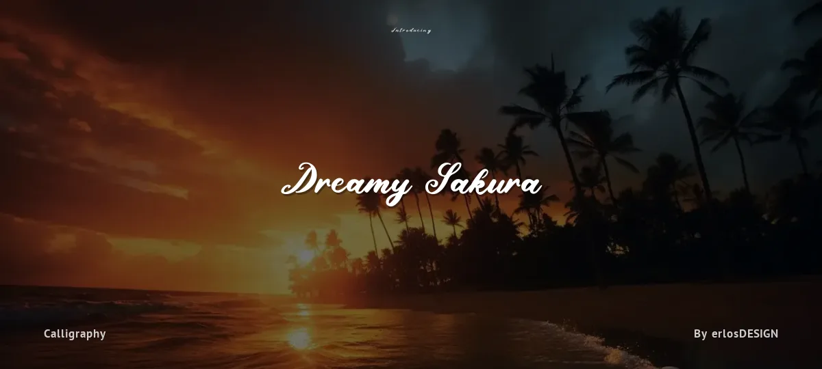 Dreamy Sakura font preview