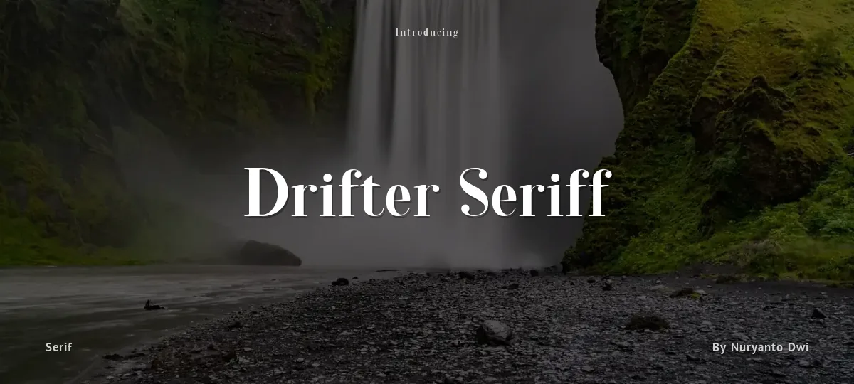 Drifter Seriff font preview