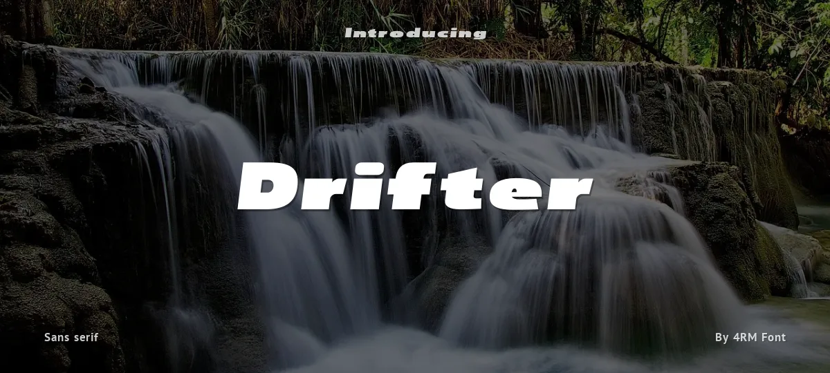 Drifter font preview