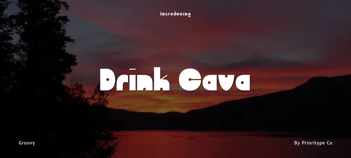 Drink Cava font preview