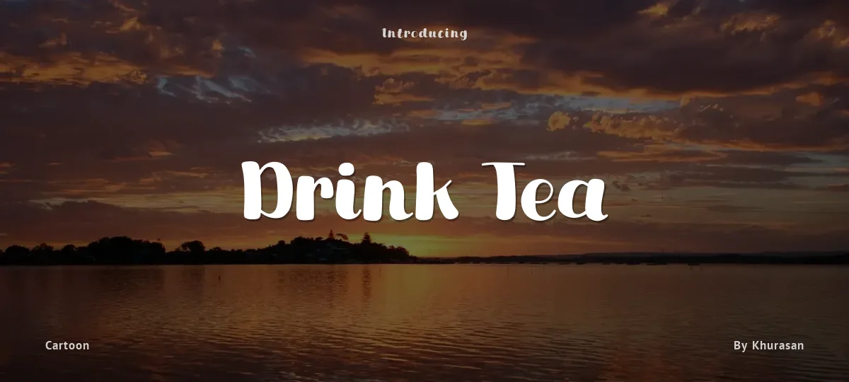 Drink Tea font preview