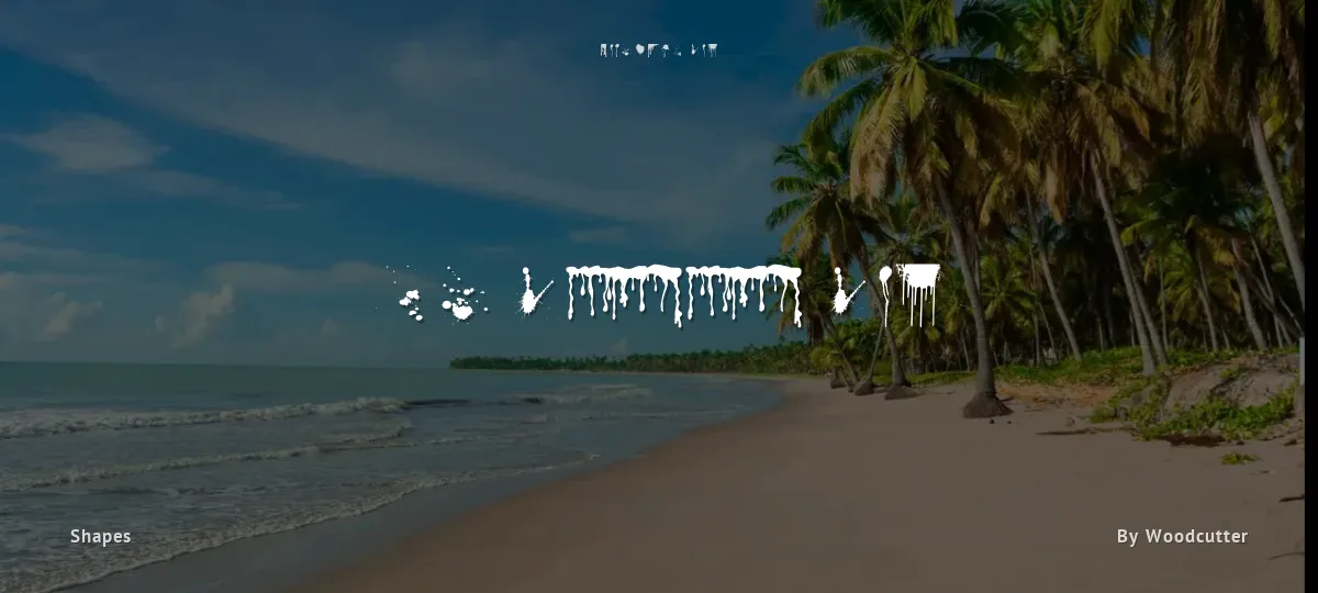 Dripping font preview