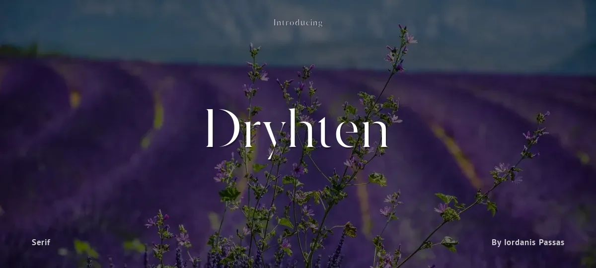 Dryhten font preview