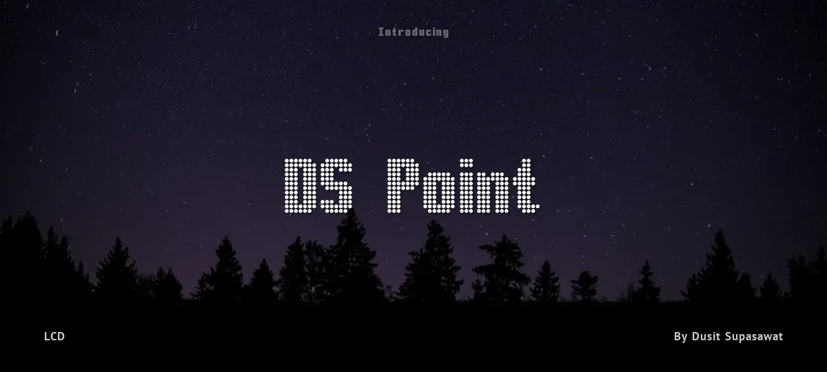 DS Point font preview