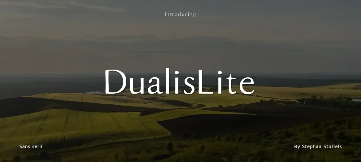 DualisLite font preview