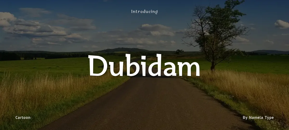 Dubidam font preview