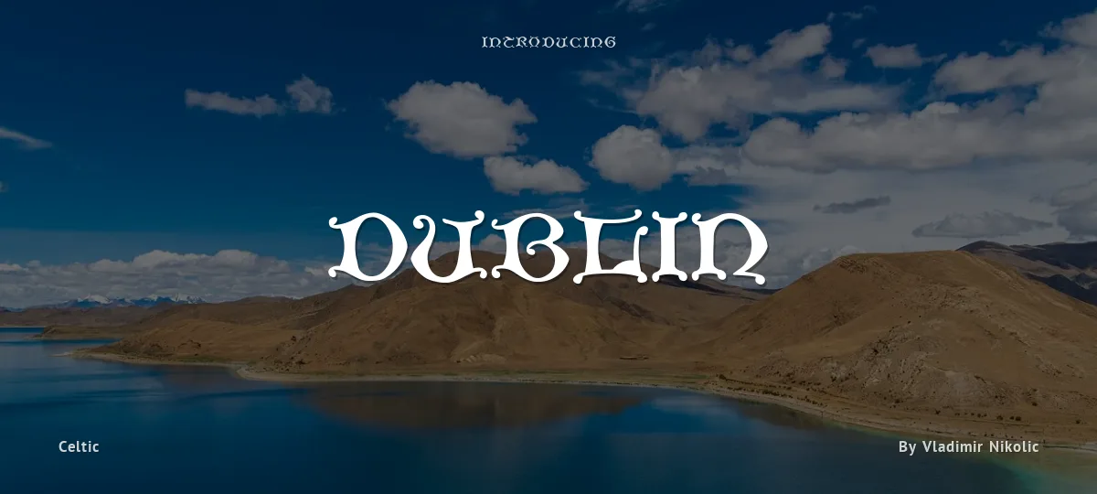 Dublin font preview