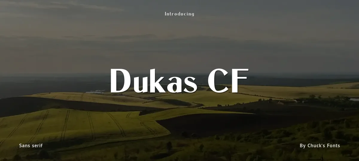Dukas CF font preview