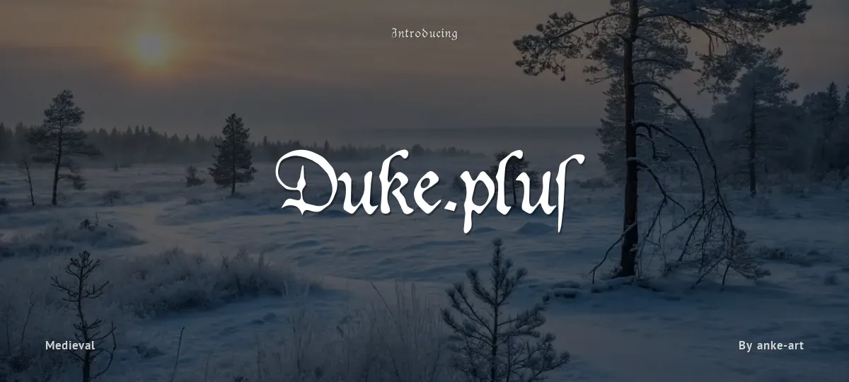 Duke.plus font preview