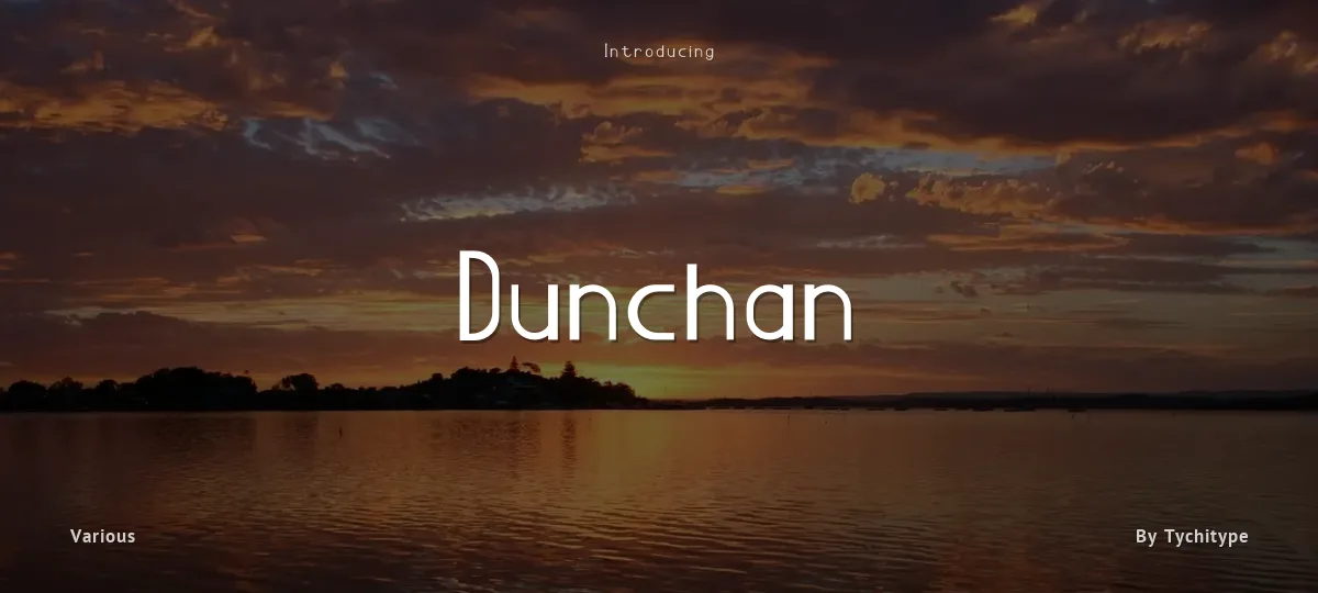 Dunchan font preview