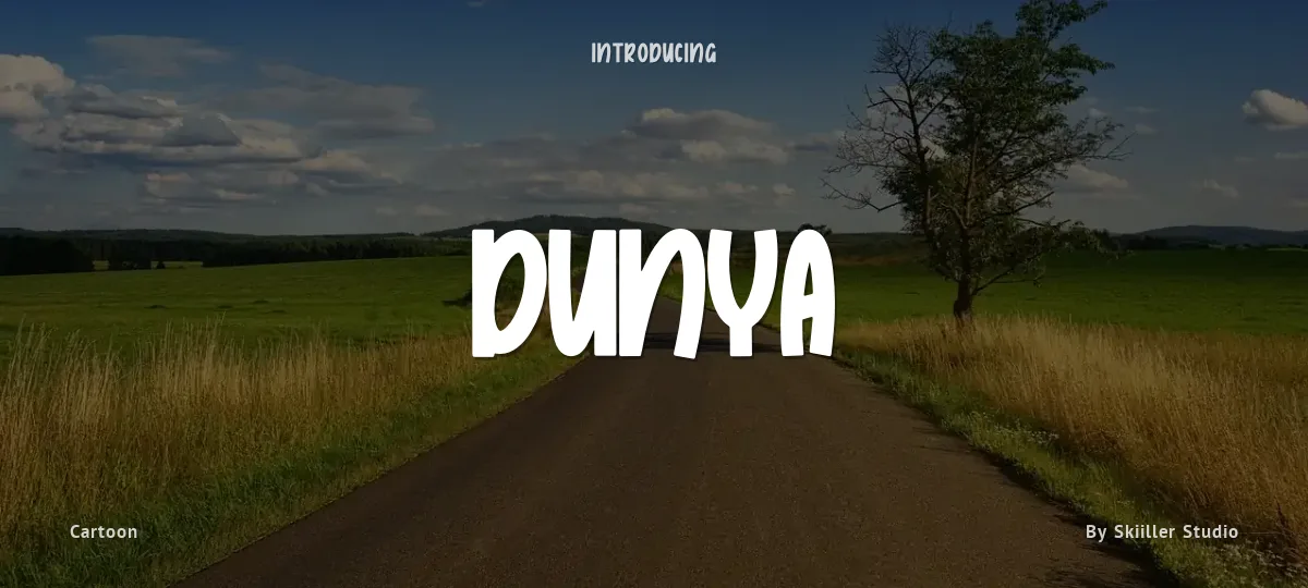 Dunya font preview