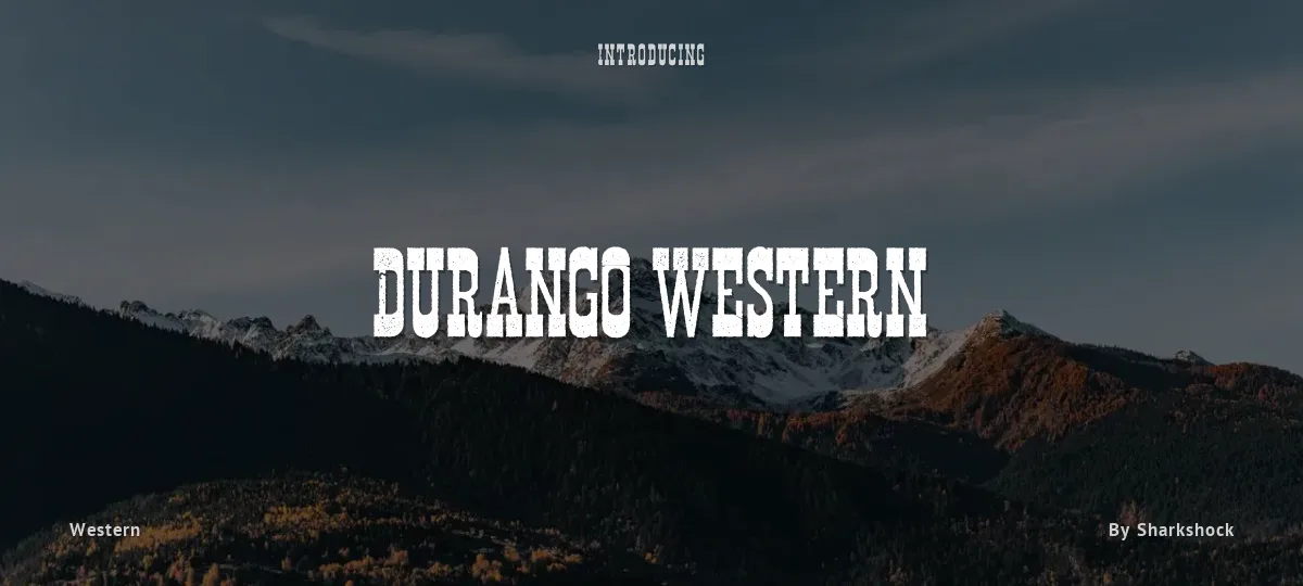 Durango Western font preview
