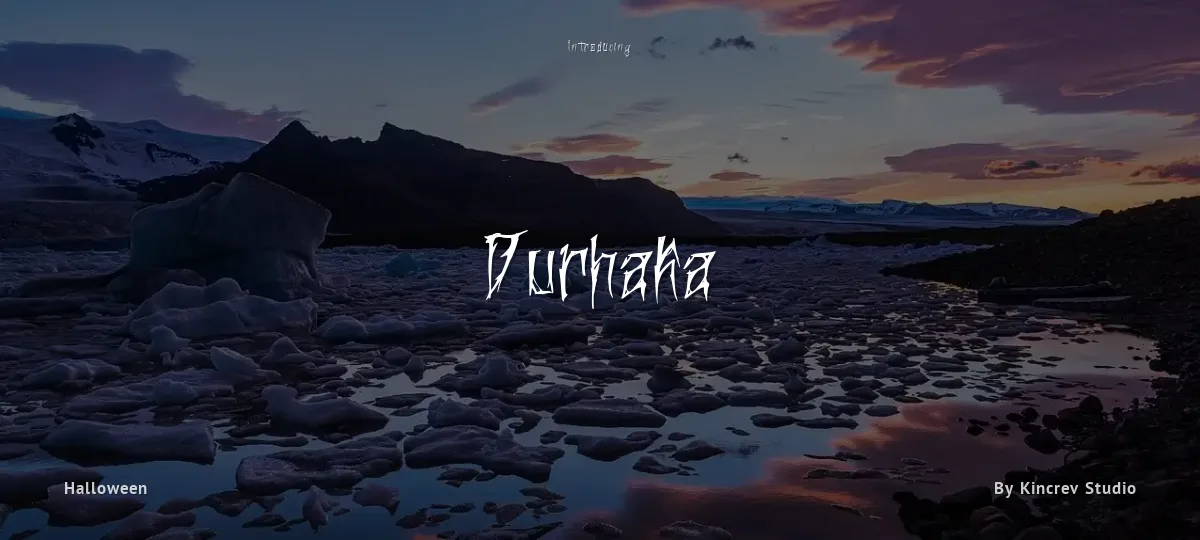 Durhaka font preview