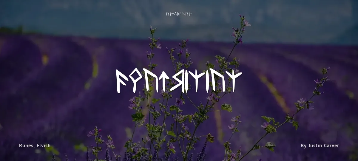 Dwarvinian font preview