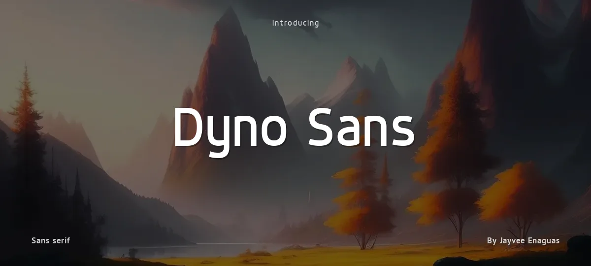 Dyno Sans font preview