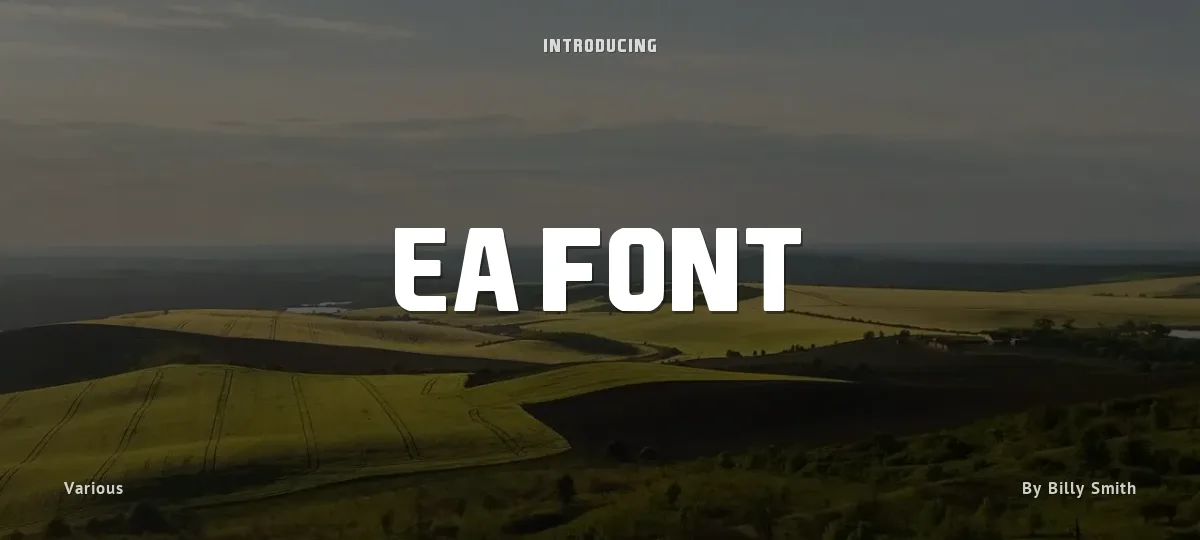 EA Font font preview
