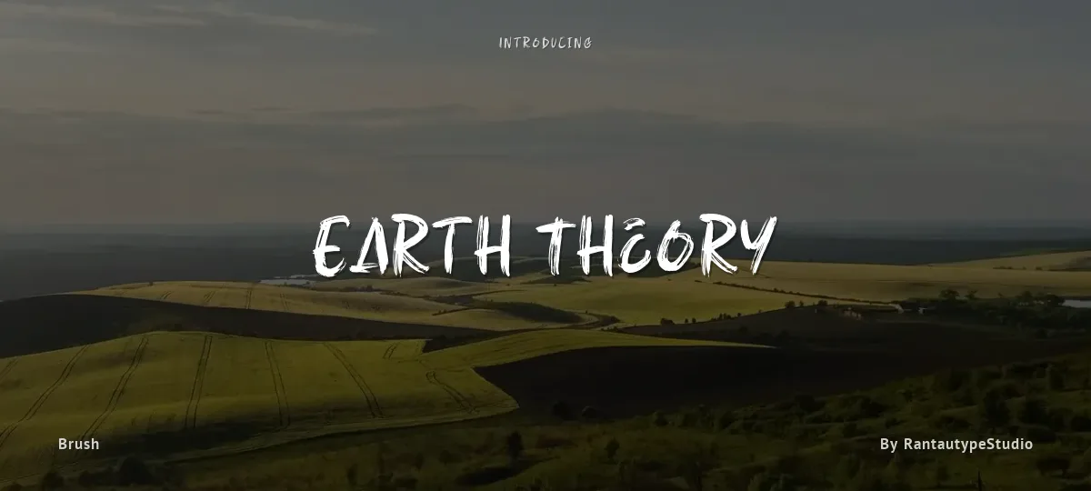 Earth Theory font preview